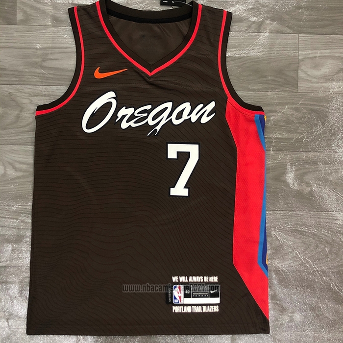 Camiseta Portland Trail Blazers Brandon Roy #7 Ciudad 2020-21 Marron